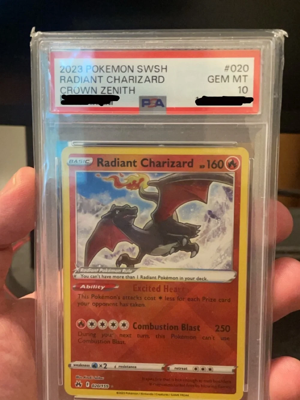 PSA 10 Radiant Charizard